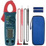 HANMATEK Digital Clamp Meter NCV Multimeter Amp ohm Volt Tester Auto-ranging with AC/DC Voltage, Resistance, Capacitance, Diodes Continuity, Frequency, Non-Contact Voltage Detection(AC Current)