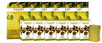 Vaadi Herbals Super Value Pack of Olive Facial Bars with Cane Sugar Extract, 25gm x 6