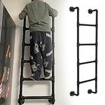 Home Decor & Shelves Wall Mounted Ladder for Bunk Bed, Strong Thicken Metal Tube for Safe Climbing - Easy Installation