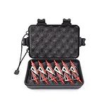 ELONG OUTDOOR 12 Pack 3 Fixed Blade Archery Hunting Broadheads Arrowheads 100 Grain with Storage Case Arrow Head Screw-in Tips for for Compound Bow & Crossbow