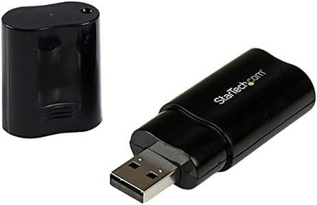 StarTech.com USB Stereo Audio Adapter External Sound Card ICUSBAUDIOB