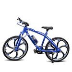 Jiahuade Bicycle Model Decorative Bicycle Miniature 1:8 (7.87 x 5.12 Inch) Collection Decorative Die-Cast Toy Mini Bend Bicycle Model Road Bike Mountain Bike (C)