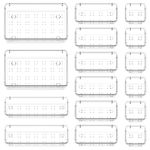 Lifewit 16 Pcs Makeup Drawer Organiser Clear, Plastic Cosmetics Tray for Vanity, Dressing Table, Bedroom, Bathroom, Office Desk Storage