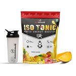 Hulk Nutrition Electrolytes Powder - Isotonic Drink Mix for Energy Boost & Recovery - Hydration Powder to Boost Endurance & Reduce Fatigue with Electrolyte Supplement | Electrolytes Powder [1Kg, Mango, 32 Servings] Free Shaker