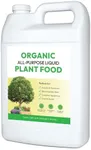 Organic All-Purpose Liquid Plant Food - Use on All Outdoor Plants: Flower Beds, Vegetable Gardens, Container Gardening | Concentrated Liquid Fertilizer Alternative (1 Gallon, Mixes to 128 Gallons)