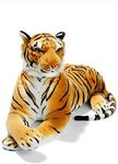 Uwish Tiger Figure Toy Large Size Wild Animal Toy (90Cm Tiger,Brown Tiger)