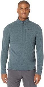 MARMOT Men's Drop Line 1/2 Zip Fleece Jacket, Steel Onyx, Medium