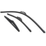 26"/17"/12" Windshield Wiper Blades for 2015-2021 Nissan Rogue / 2013-2019 Nissan Pathfinder, 3 Wiper Blades 26"+17"+12" Inch U/J HOOK (Set of 3)