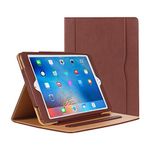 DANYCASE® Case for iPad 2 iPad 3 iPad 4Case - Leather Stand Folio Case Cover for Apple iPad 2/3/4Case 2016, with Multiple Viewing Angles, Document Card Pocket (Brown)