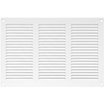 12" x 8" Inch / 300 x 200 mm White Air Vent Cover - Quality Steel Return Air Grilles - for Ceiling and Sidewall - HVAC - with Insect Protection Screen (11.81'' x 7.87'' Inch, White)