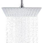 Hiendure® 12-inch High Pressure Ultra Thin 304 Stainless Steel Square Rain Shower Head