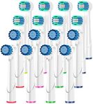 KHBD Replacement Heads Compatible with Oral B Braun Toothbrushes Electric- 16 Pack Professional Precision & Sensitive Brush Heads Refill for Oral B 7000/Pro 1000/9600/ 5000/3000/8000