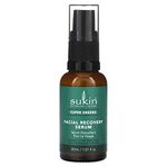 Sukin - Facial Recovery Serum - Super Greens Range - Light Consistency for Speedy Absorption - For Normal to Dry Skin Types - 30 mL