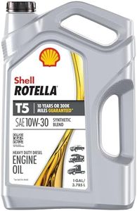 Shell Rotella T5 Synthetic Blend 10W-30 Diesel Engine Oil, 1 Gallon
