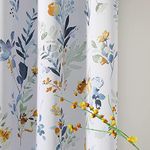 MYSKY HOME Floral Curtains 84 inche