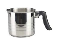 Mastercook Stainless Steel Induction Milk Pot 1.2L - 12cm / 1.8L - 14cm Stainless Steel Milk Pan With Pouring Lip (1.8 Litre - 14cm)