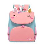 Flippi Backpack Unicorn 3D Waterproof School Bag & Backpack For Toddlers & Kids Age 1-4 Years, Multi-Use, 2 Compartments (Height 34 Cms, Width 23.5 Cms, Depth 9.5 Cms)