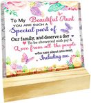 To My Beautiful Aunt You Are Such a Special Acrylic Plaque Desk Decorative Sign for Aunt Home Bedroom Office,Birthday Gifts for Aunt, Gifts For Aunt Christmas Mother's Day,Aunt Gift from Niece