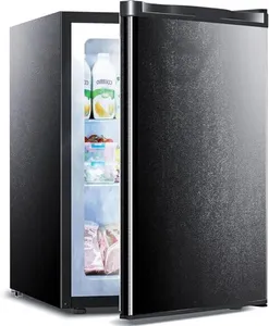 Electactic 3.0 Cu.ft Small Freezer, Mini Upright Freezer with Adjustable Thermostat, Removable Shelves, Reversible Single Door, for Bedroom/Home/Dorms/Apartment, Black