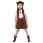 amscan 9919007 Girls World Book Day Western Cowgirl Kids Fancy Dress Costume (Age 10-12 Years)