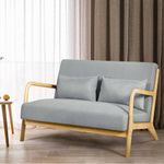 Furb 2 Seater Sofa - Gery Fabric Lo