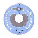 Karlak otteroo baby float ring bathtub, B502 Non-Inflatable Float Ring Head Float Swimming Ring Toys Swim Trainer for Pool Bathtub 6-12 Months Infants