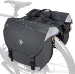 NDakter Bike Bags for Bicycle Rear Rack-Waterproof 3 in 1 Ebikes Trunk Bag, Reflective Electric Bike Saddle Panniers with Shoulder Strap (35L Waterproof Panniers Bags)