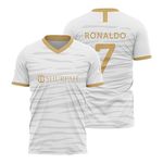 Sports New Soccer Football AL NSR Jersey Ronaldo 7 Home Third Fourth Kit Jerseys T-Shirt (Kid's, Boy'&Men)(10-11 Years, Blue)