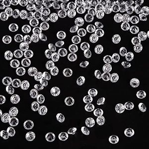 FUTUREPLUSX Acrylic Crystal Diamond, 2000PCS 8mm Wedding Table Confetti Diamond Vase Beads for Table Centerpiece Vase Fillers Bridal Shower Decorations