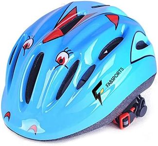 FABSPORTS Printed Safety Helmet for Kids-Boys & Girls (5-12 Years), Light Weight Bicycle/Bike Helmet, Adjustable Size, Superior Ventilation for Cycling/Skating/Skate Boarding