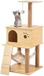 Floofi Road Cat Tree 130 cm Wooden 