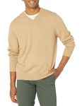 Amazon Essentials Men's V-Neck Sweater (Available in Big & Tall), Camel Heather, L