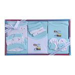 EIO Cotton New Born Baby Clothing Gift Set -13 Pieces (Mint)