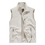 Mens Sleeveless Vest Outerwear Summer Outdoors Safari Vests Travel Photo Work Fishing Cargo Vest Multi-pockets