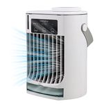 Portable Air Conditioner, Evaporative Air Cooler, TERUIPE 3-IN-1 Personal Air Conditioner Cooling Fan with 3 Cool Air Spray, 3 Wind Speed, Small Desktop Humidifier Fan for Room Camping Car Office