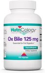 Nutricology, Ox Bile, 125mg, 180 Ca