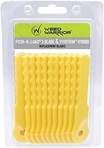 Weed Warrior Push-N-Load Nylon Replacement Blades for Push-N-Load Trimmer Head, 12 Count