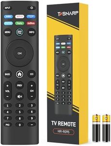 Remote (XRT140) TV Remote with VuduNetflixPrimeDisneyHuluRedbox Keys - Black