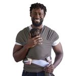 Boba Wrap Baby Carrier - Original Stretchy Infant Sling, Perfect for Newborn Babies and Children up to 35 lbs (Organic Dark Grey)