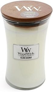 Vanilla Bean WoodWick Glass Jar Scented Candle Large 22 oz.