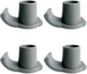 HPWFHPLF Walker Ski Glides, 4 Pack Universal Fit Walker Gliders, Heavy Duty Walker Feet Glides, Durable Walker Accessories Glide Caps (Grey)