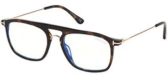 Eyeglasses Tom Ford FT 5588 -B 052 Shiny Classic Dark Havana, Rose Gold/Blue Bl