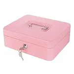 Pink Cash Box with Money Tray and L