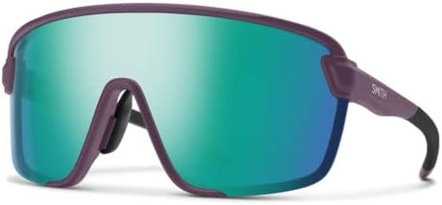 SMITH Bobcat Sunglasses – Shield Lens Performance Sports Sunglasses for Skiing, Biking, MTB & More – for Men & Women – Matte Amethyst + Opal ChromaPop Mirror Lens