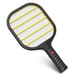 Imenlox Fly Swatter, Mosquito Zapper, Fly Zapper, 3000V Handheld Bug Zapper Racket, Electric 3-Layer Safety Mesh Fly Swatter for Indoor & Outdoor
