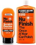 Nu Finish Exterior Car Care Kit with Scratch Doctor Car Scratch Remover (6.5 Fl Oz) and The Once a Year Car Polish (16 Fl Oz)