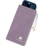 TOMUM EMF Shield Sleeve for Cell Phone - EMF Protection Smartphone Pouch - Anti EMP Bag - Signal Blocking Case for Radiation EMF EMP 5G RFID (Grey)