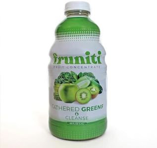 Fruniti Super Greens Smoothie Mix - Natural Cleanse + Detox - No Sugar Added - Fruit + Veggie Puree - Spirulina, Spinach, Kale, Cucumber, Lemongrass, Apple, Banana, Kiwi - Makes 24 Smoothies