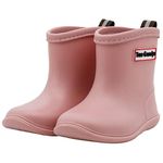 Toddler Rain Boots Baby Rain Boots Short rain boots for toddler Easy-on Lightweight and Waterproof