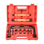 Prokomon 12 Pieces Motorcycle Valve Spring Compressor Tool with Valve Lapping Kit/Valve Grinding Tool for Motorcycle, ATV, Car, Small Engine